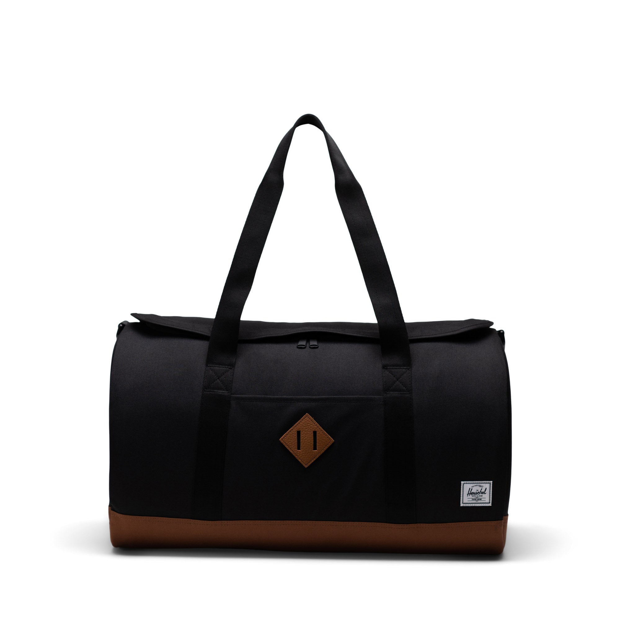 Siyah - Bej Herschel Heritage Duffle Su İtici Kumaş Seyahat ve Spor Çantası, 40 L
